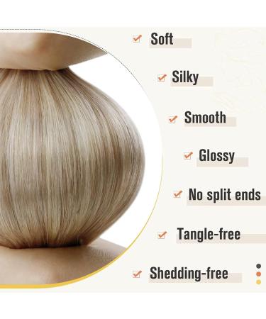 LAAVOO Remy Nano Ring Hair Extensions - 50cm Cold Fusion Ash Blonde #P18/613 50 Strands 1g/S Real Human Hair - Shop Now! - Buy Online on GoSupps.com