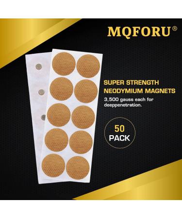 50 Magnetic Acupressure Patches - 600 Gauss Pain Relief Stickers for Back Shoulders Neck & Body - Buy Online on GoSupps.com