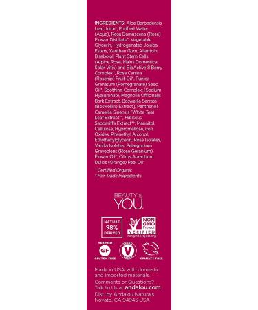 Andalou Naturals 1000 Roses Pearl Exfoliator for Sensitive Skin - 2 fl oz - Buy Online on GoSupps.com
