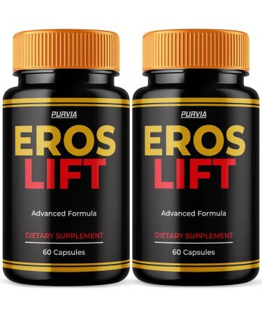 (2 Pack) Eros Lift Capsules ErosLift Supplement For Men Energy & Power Support Capsulas Ultra Men's Performance Pills Natural Active Health Workout Drive Fitness Endurance & Stamina (120 ct)
