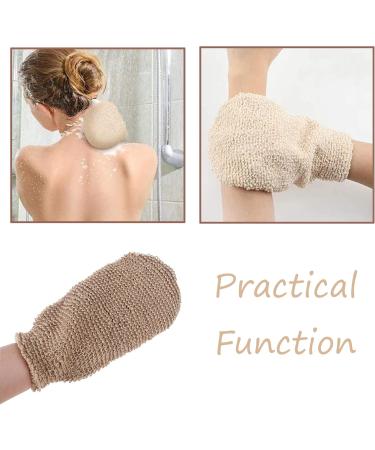 2 Pieces Double-Sided Massage Shower Peeling Gloves - Exfoliate Dead Skin & Remove Self-Tanners | Best for Bathroom & Stretch Marks - Buy Online on GoSupps.com