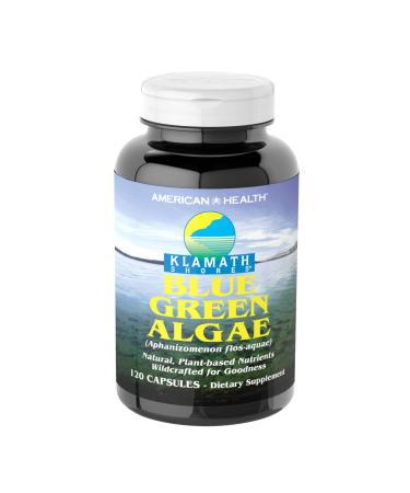American Health Klamath Shores Blue Green Algae - 120 Capsules - Fresh Water Phytonutrient-Rich Algae Superfood Supplement - 120 Total Servings