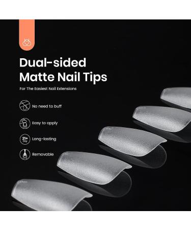 Beetles Matte Short Coffin False Nails Tips 510pcs - Acrylic/Gel Nail Art Kit - Buy Online on GoSupps.com