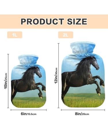 Soft 2L Hot Water Bottle with Cover - Warm & Cozy Winter Relief for Bed Hands Neck & Shoulders - Buy Online on GoSupps.com