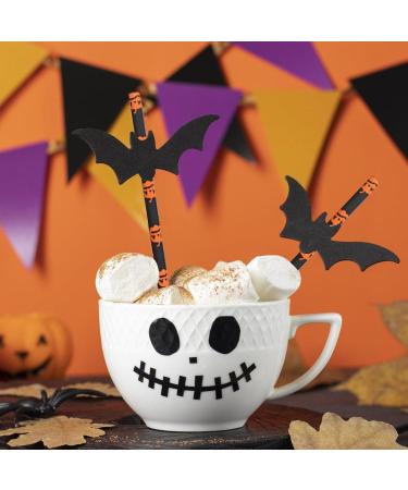 Halloween Party Straws - 25Pcs Halloween Party Paper Straws Party Straws Drinking Straws Milk Tea Straws Juice Straws for Halloween Party Favors Bondoo - Buy Online on GoSupps.com