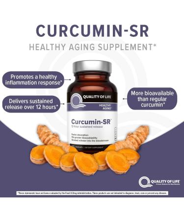 Quality of Life Curcumin-SR - Inflammation Support for Healthy Aging - 60 Vegicaps - Buy Online on GoSupps.com