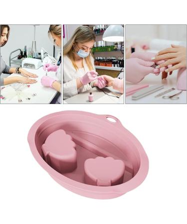 Bassin de Trempage pour Ongles - Cuve de Soins pour Manucure | Bol de Manucure R utilisable et Pliable pour Voyage Spa Maison Rose - Buy Online on GoSupps.com