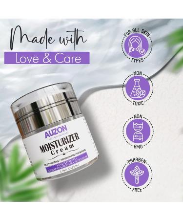 Moisturizing Face Cream with Hyaluronic Acid | Natural Hydrating Facial Moisturizer for All Skin Types | Intensive Hydration with Plant Extracts - Buy Online on GoSupps.com