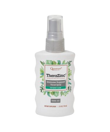 Quantum Health TheraZinc Oral Spray, Made with Zinc Gluconate for Immune Support and Throat Relief in a Soothing Spray, 2 Oz.