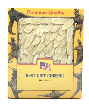 greenliek Grade A+ Hand Selected American Ginseng Slice Medium 4oz Box