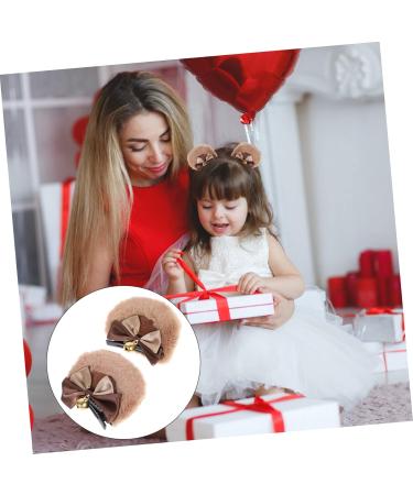 Beaupretty 4 Pairs bear ear hair clip hair style hairdo bear ears hair clips hair barrettes for girls hair accessories for women cute ears clips hair clip halloween bear ears headband lolita - Buy Online on GoSupps.com