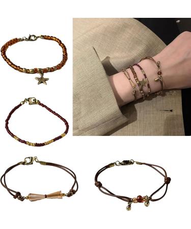 Handmade Bohemian Bracelet with Acrylic Pearls & Retro Design | Oralgo Jewelry for Fashionistas - Buy Online on GoSupps.com