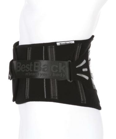 007 Iron Back Brace Support | Lumbar Sacral Brace for Motorcycle Rides | Relieves Lower Back Pain Herniated Disc & Sciatica | Small Size Black/Silver - Buy Online on GoSupps.com