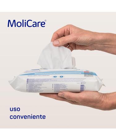 Molicare Skin Moisture Care Cloths - 50 Pack for Daily Cleaning & Incontinence Care | Gentle Convenient International Shipping - Buy Online on GoSupps.com