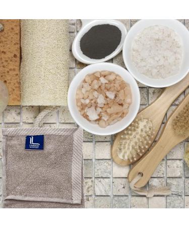 Linteum 100% Soft Cotton Washcloth Set - 12pc 13x13 Inch Zero Twist Single Ring Spun Premium Towels - Taupe Face Towel Set - Buy Online on GoSupps.com