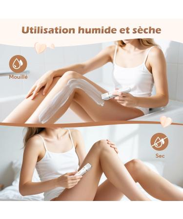 Kotopa Intimate Shaver for Women 3in1 Electric Shaver for Bikini Zone Face and Body Cordless Bikini Trimmer for Intimate Zone Waterproof and Skinfriendly White - Buy Online on GoSupps.com