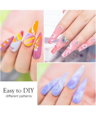 Clear Blooming Gel - Gel Nail Polish for Nail Designs - Spreading Colorful Magical Effects Watercolor Marble Nail Gel - UV Gel for DIY Flower Animal Natural Stone DIY Nail Art - Buy Online on GoSupps.com