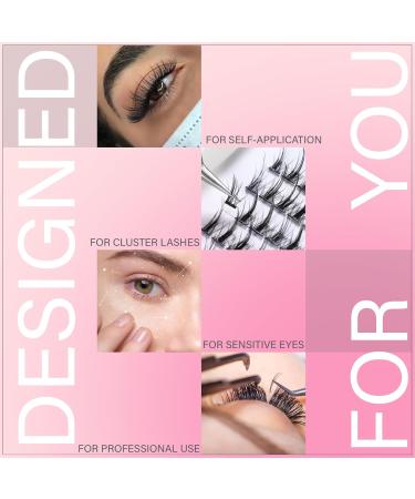 Sensitive Eyelash Glue Kit - Long Lasting Waterproof Low Fume Cluster Lash Glue for Self & Professional Use (5ml Black - Buy Online on GoSupps.com