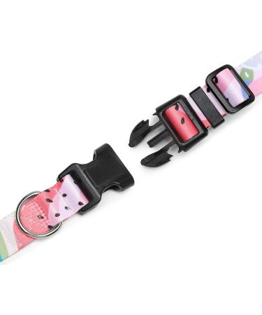 Mercano Adjustable Dog Collar - Soft Nylon Comfort & Durable Patterned Design for Small & Medium Dogs - Watermelon (S) - Buy Online on GoSupps.com