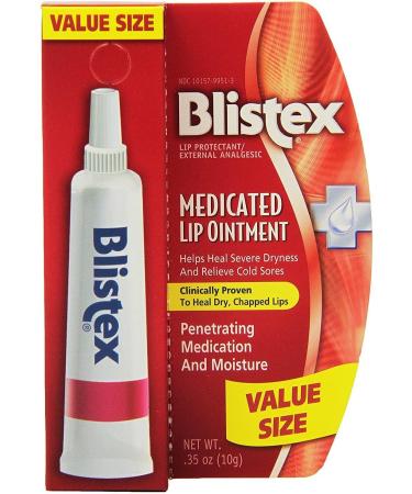 Blistex Medicated Ointment.35-Ounce Tubes (Pack of 12)