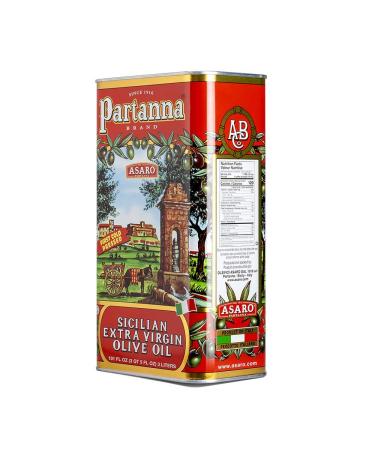Partanna Extra Virgin Olive Oil 101oz Tin - 6.3lb (Pack of 1) - Buy Online on GoSupps.com