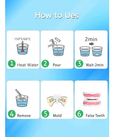 JXE JXO Tooth Repair Kit Moldable False Teeth DIY tooth thermoplastic beads for Temporary Replacing Missing & Broken Teeth Regain Your Confidently Smile 50ML - Buy Online on GoSupps.com