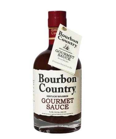 BOURBON COUNTRY GOURMET SAUCE | Marinade, Stir, Fry & Cook | Nappe Consistency | Fish & Steak Sauce | 14.3 Oz. 14.3 Ounce (Pack of 1)
