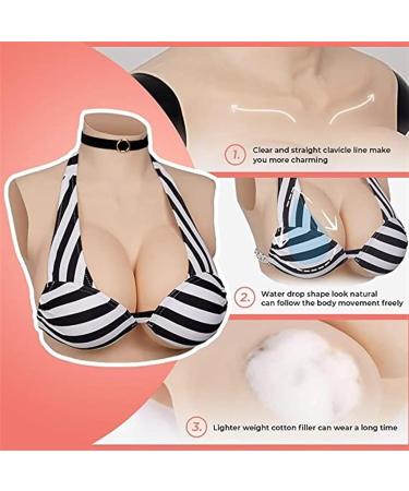 Knobico Realistic Silicone Breast Enhancers - Perfect for Halloween Christmas Mastectomy Weddings & Cosplay (Size E - 1350g) - Buy Online on GoSupps.com