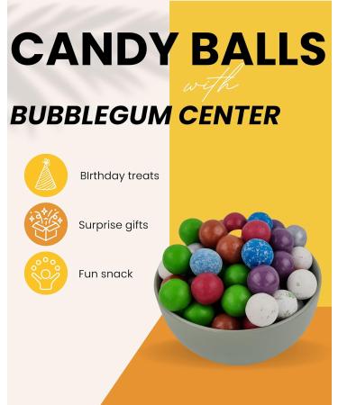Jawbreaker Sweets Selection Box - 15 Packs | 7 Flavours - Retro Sweets Gift Box | Total 84 Candy Balls with Bubblegum Center and Different Fruity Flavours | Easter Gifts for Kids | Easter Treats - Buy Online on GoSupps.com
