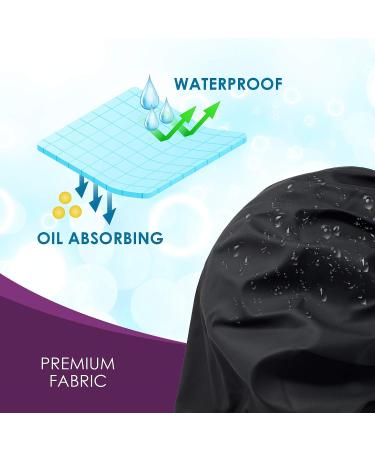 Oil Proof Reusable Nightcap & Shower Cap for Long Hair | Leakproof & Waterproof Bonnet | Comfortable Elastic Band | Extra Large Size - Buy Online on GoSupps.com