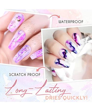 JOYISURE Blooming Gel Nail Polish DIY Ink Stain Watercolor Nail Paint Polish Gel Nail Polishes Ink Smoke Color Nail Blending Lotion Nail Art Design (05# 10ml) - Buy Online on GoSupps.com