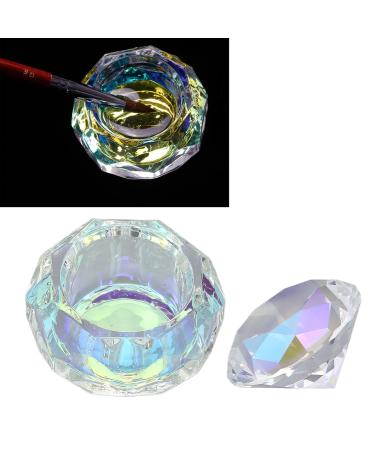 Nail Art Dappen Dish | Crystal Glass Bowl for Acrylic Liquid | Portable Nail Design Tool for Home & Salon - Buy Online on GoSupps.com