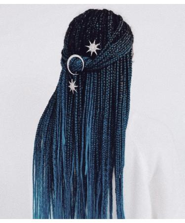 Kristin Ess Star & Moon Hair Clips Set - Celestial Hair Accessories - Buy Online on GoSupps.com