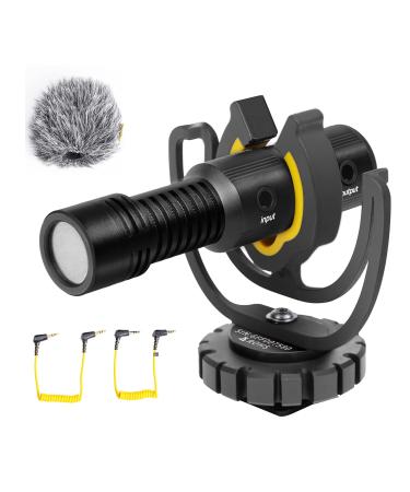 Deity V-Mic D4 Mini Video Microphone 20mph Wind Rating,Runs of 1-5V from Cameras,Phones,and Audio Recorders