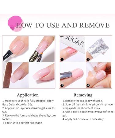 Nail Extension Builder Gel - Clear UV/Led Base Building Gel for Repair & Strengthening - Buy Online on GoSupps.com