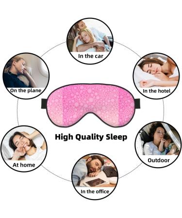 Breast Cancer Awareness Sleep Mask | Pink Ribbons Double-Sided Eye Mask - Soft Adjustable & Perfect for Sleep | Reduce Eye Edema - Buy Online on GoSupps.com
