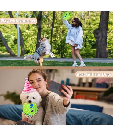 Divinggoe 2.75 Dog Toy Ball - Interactive Bald Resistant Water Toy for Small & Medium Dogs - Durable Teeth Training - Yellow - Buy Online on GoSupps.com