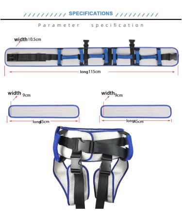 Gait Belt with Handles Multifunctional Nursing Belt - with Leg Loops Nursing Safety Assist Device Aide Transfer Sling for Seniors Handicap Bariatrics - Buy Online on GoSupps.com