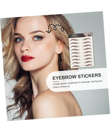 WOFASHPURET 6d Eyebrows Stickers 9 Sheets Waterproof Eyebrow Stickers Eyebrow Tattoos Eyebrow Stencils 3d Transfer Stickers Hair - Buy Online on GoSupps.com