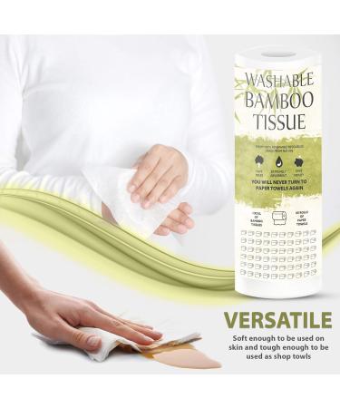 Tanness 2 x Bamboo Kitchen Rolls | Washable Soft & Absorbent Bamboo Towels - Eco-Friendly Home Essentials - Buy Online on GoSupps.com