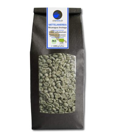Caf vert biologique - Highland Nicaragua Jinotega (grains de caf vert brut 1000g) - Certifi GMP Caf non torr fi 1 kg (Lot de 1)