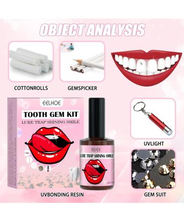 DIY Tooth Gemstone Set | Complete Tooth Jewelry Kit with Glue for Stunning Reflective Tooth Decoration - Buy Online on GoSupps.com