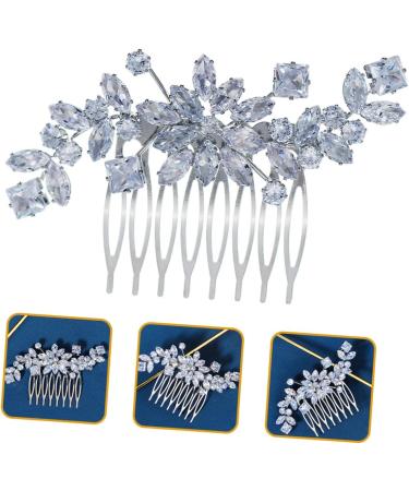 Ipetboom Hair Comb Bride Rhinestone Barrette Accessory Bridal Head Wedding - Buy Online on GoSupps.com