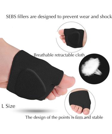 Football Cushion - Soft Midfoot Sleeve Pads for Pain Relief | Gel Forefoot Comfort for Men & Women (XL) - Buy Online on GoSupps.com