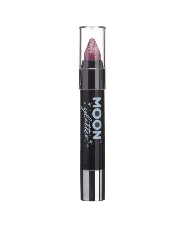 Holographic Glitter Touch Up Pen/Body Chalk Make up for Face & Body by Moon Glitter - 3.5gr - Pink