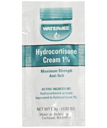 Waterjel 2691 1 Percent Hydrocortisone Anti-Itch Cream Pack 0.9 gm (Box of 144) Original Version - Buy Online on GoSupps.com