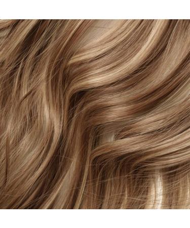 Silk-Co Adjustable Rubber Band Hair Extensions - Invisible 50cm Light Brown Mix Blonde Synthetic Hair - Buy Online on GoSupps.com