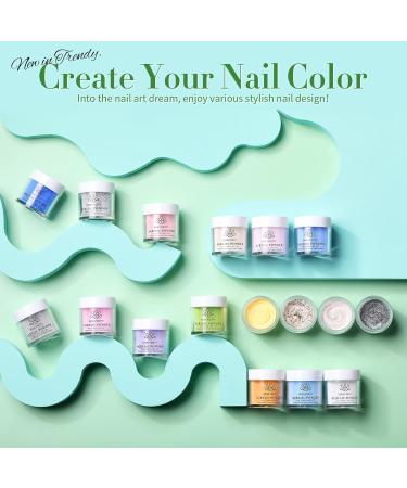 BORN PRETTY Acrylic Powder Set - 36 Colors Professional Nail Art Kit for All Seasons - 3D Acrylic Powder for French Nail Extensions - Buy Online on GoSupps.com