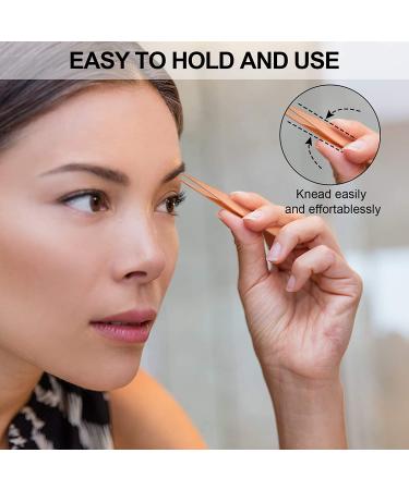 6-Piece Eyebrow Tweezers Set with Curved Scissors, Brush, Stainless Steel Remover Tools in Storage Case - Daily Beauty Kit for Women and Girls - Buy Online on GoSupps.com