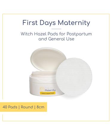 First Day's Motherhood Hamamelis Interludes 40 Round Deposits 8 cm 160 Count | Premium UK Made for Birth & General Use - Buy Online on GoSupps.com